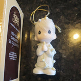 Enesco Precious Moments May Your Christmas Be Delightful Ornament 1985 15849