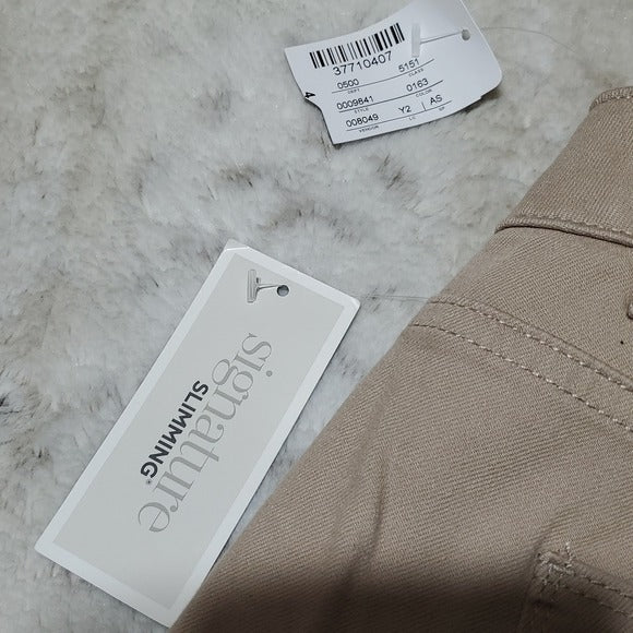 NWT Christopher & Banks Tan Stretchy Mid Rise Ankle Jeans Size 4