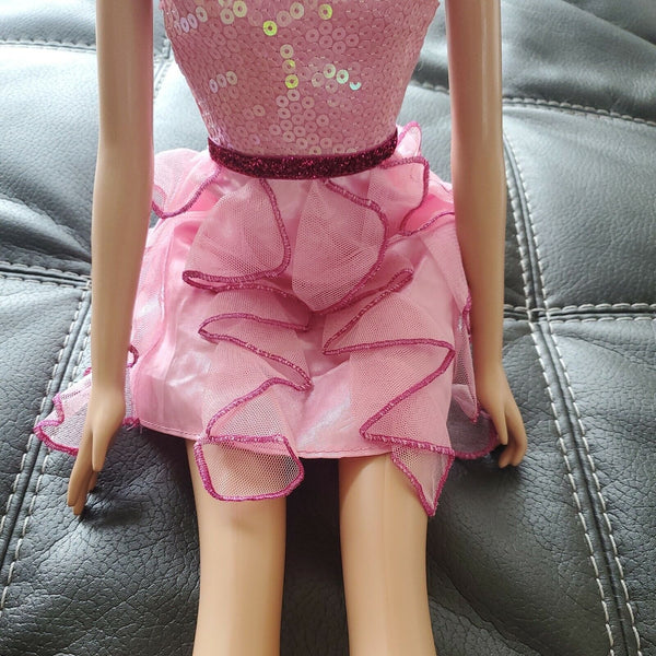 Large My Size Barbie Doll 2013 Just Play Mattel Best Friend 28” With Pink Dress
