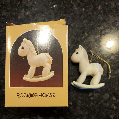 1986 Precious Moments “Rocking Horse” Ornament #102474