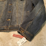 DressBarn Medium Wash Blue Denim Jean Jacket Size M