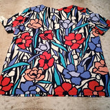 NWT Alfred Dunner Out of the Blue Stained Glass Tee Size S