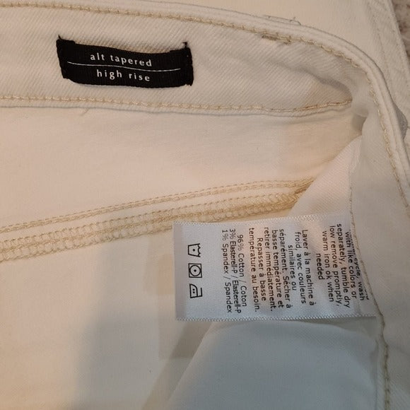 NWT Sanctuary Alt Tapered High Rise White Jeans