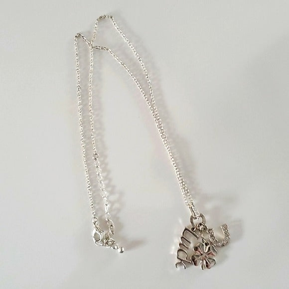 Boutique Silver Tone Multi Length Lucky Necklace