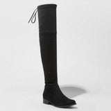 NWT A New Day Soft Black Ultimate Comfort Faux Suede Over The Knee Boots Sidney