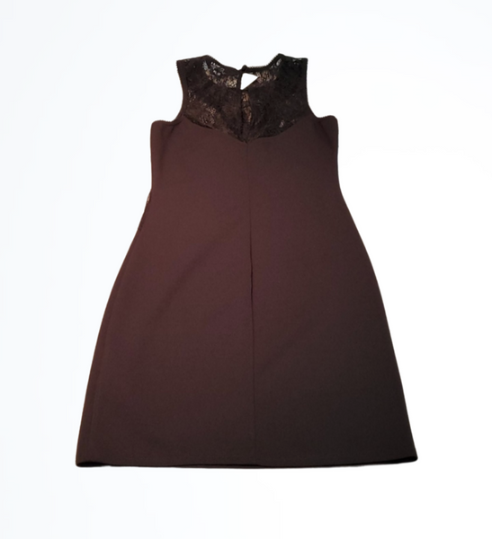 NWT Miss Selfridge Black Cross Ruffle LBD Dress Size 0