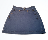 Club Monaco Blue Jean Skirt With Black Buttons Size 4