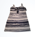 Cabi Blue and White Horizontal Stripe Dress Size XS