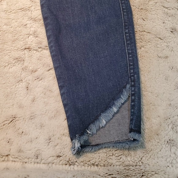 7 For All Mankind Ankle Skinny w Wave Hem Jeans Size 25