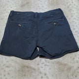 American Eagle Navy Relaxed Fit Super Stretch Midi Shorts Size 4