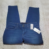 NWT Christopher & Banks Mid Rise Signature Slimming Blue Ankle Jeans Size 4