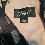 Adrianna Papell Black Bodycon VNeck Midi Dress Size 6