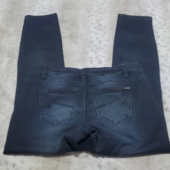 Max Jeans Very Dark Wash Mid Rise Skinny Skimmer Jeans Size 28