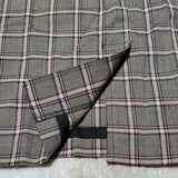 NWT Christopher & Banks Brown and Plum Checkered Print Midi Skirt Size L