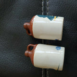 Vintage Ceramic Salt Pepper Shakers Moonshine Jug Chicken house Country Japanese