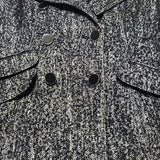 Express Double Breasted Tweed Pea Coat Size XS