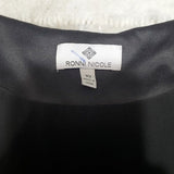 Ronni Nicole Stretchy Peplum Waisted Knee Length Black Sleeveless Dress Size 10