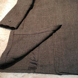 Mt.Rock Cheviot Vintage Wool Long Dress Coat Size 37/38