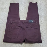 American Eagle Purple High Rise Jegging Crop Pant Size 0