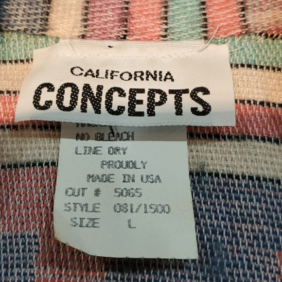 California Concepts Vintage Wool Blend Long Blazer Size L