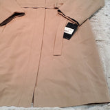 NWT Utex Design Vintage Beige Long Raincoat w Liner Size L