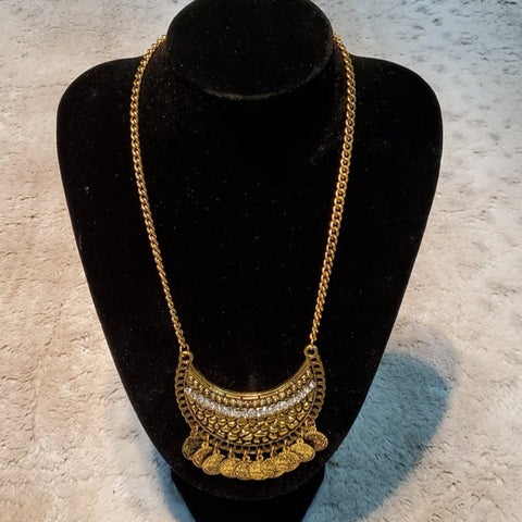 Boutique Gold Tone Fashion Adjustable Necklace