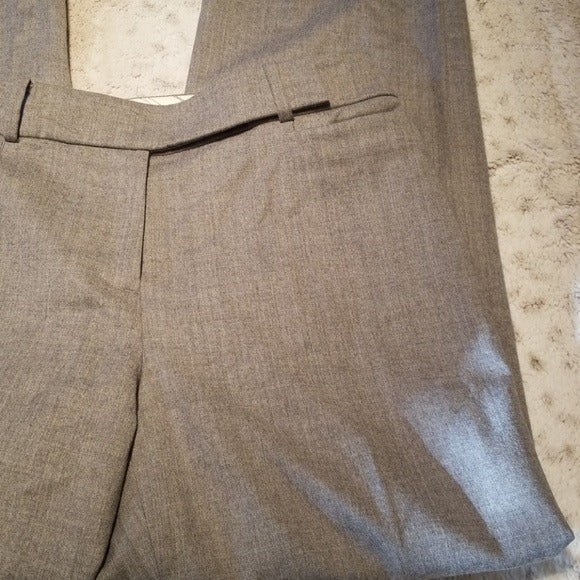 Talbots Gray Signature Straight Lined Wool Pants Size 6