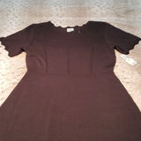 NWT DressBarn Little Black Dress w Short Sleeves Size S
