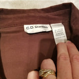C.D. Daniels Brown Small Corduroy Zip Blazer Size 2XL