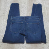 Ann Taylor LOFT Dark Wash Skinny Crop Blue Jeans Size 0