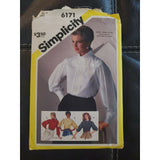 Simplicity pattern 6171 Misses Blouse with collar variations