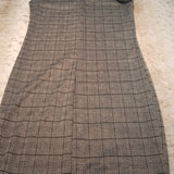 NWT Discreet Silver and Black Fitted Sheath Dress