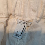 J.Crew Cream Cropped Linen Blend Pants Size 8