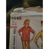 1961 Simplicity 3545 Misses Top, Skirt & Pants Pattern