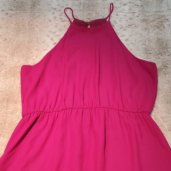 Everly Halter Berry Goddess Style Dress Size L