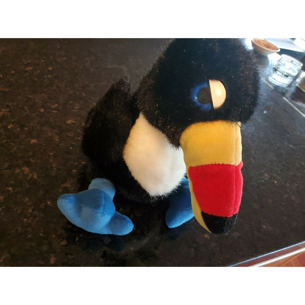 Pier 1 Imports Black Colorful Toucan Bird Plush