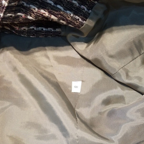 Doncaster Silk Blend Lined Buttonup Blazer Size 8