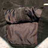 Atelier by B. Thomas Black Leather Coat w Hood Size S
