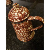 Stangl Pottery Town and Country Spongeware Lidded Coffee Pot