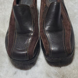Born BOC Brown Leather Slipon Loafter Mule Clog Size 9