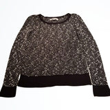 LOFT Black and White Medium Weight Sweater Size XS