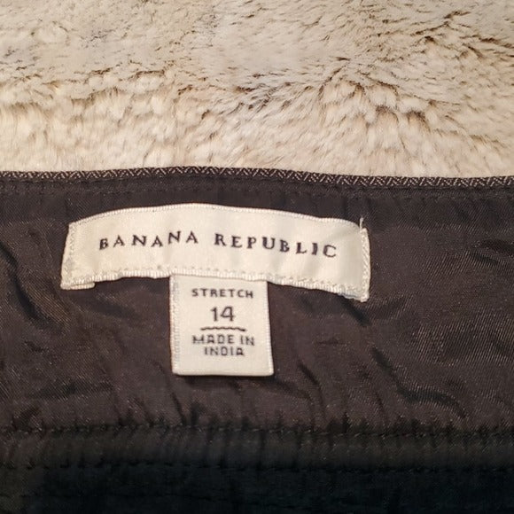 Banana Republic Dark Gray Jean Style Pencil Skirt Size 14